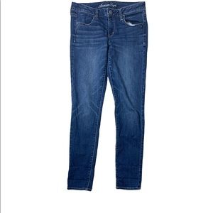 American Eagle Outfitters Jeggings Dark Wash Stretch Women's Size 8